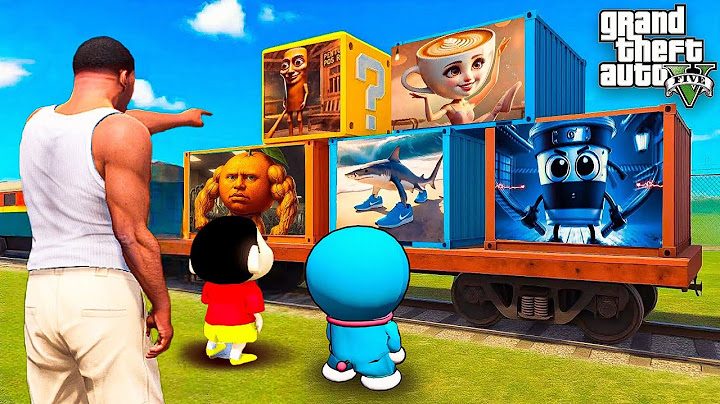 GTA V : Franklin Shinchan Doraemon Nobita Got GOLD Container gifts  in GTA 5 ! in Telugu