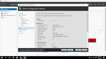 Install and configure TFS 2018 update 1