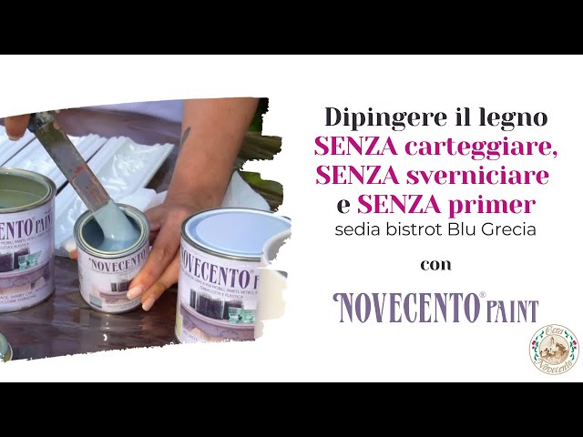 Dipingere il legno senza sverniciare, carteggiare e applicare primer con  NOVECENTO PAINT 