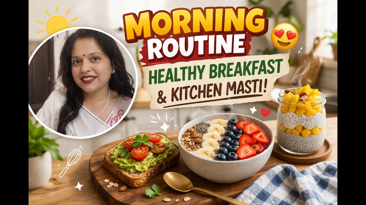 Morning Routine: Healthy Breakfast & Kitchen Masti! 😍 - YouTube