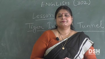 NIOS Senior Secondary - English - Chapter 13 -The Tiger in the Tunnel