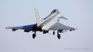 [4K] Spanish Air Force ALA 14 Eurofighter EF-2000 training Albacete AFB