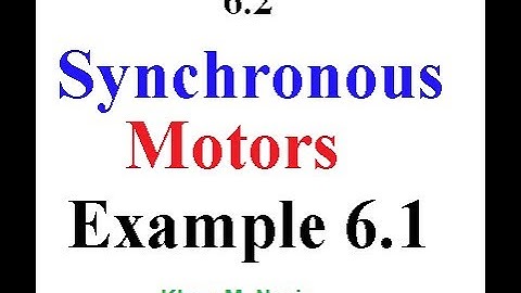 (Ch-5)(5 ed) Synchronous Motors || Example  5.1 (6.1, 4ed) || Phasor Diagram (Chapman)