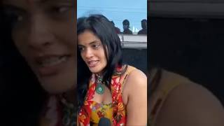 Actress Kalpika Ganesh At Imax Theatre For Watching Movie