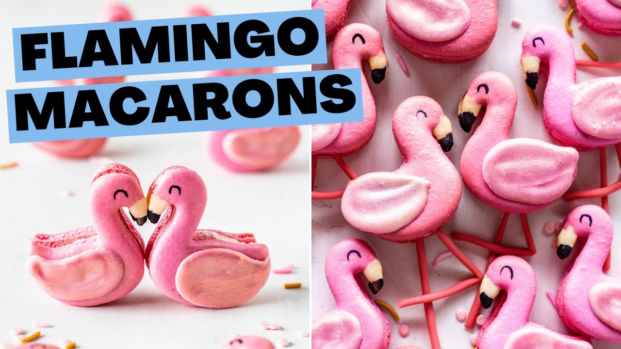 Flamingo Macarons