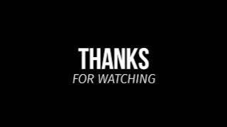 Thanks for watching outro | best new intro | No copyright Video | #No_copyright_library