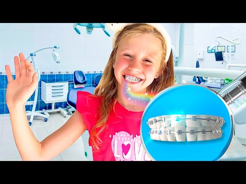 Nastya çocuklar için diş teli kullanmanın ne kadar önemli olduğunu öğrenir