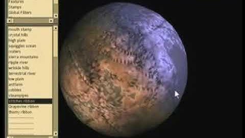 Редактор планет в демо-версии Spore