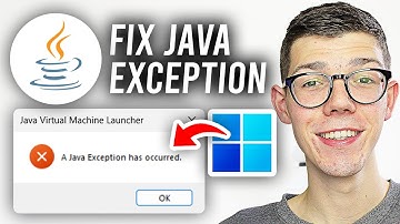 How To Fix Java Exception Has Occurred - Full Guide