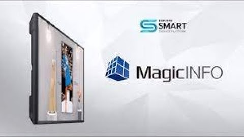 How to upload and play content in Samsung LED with Magic Info