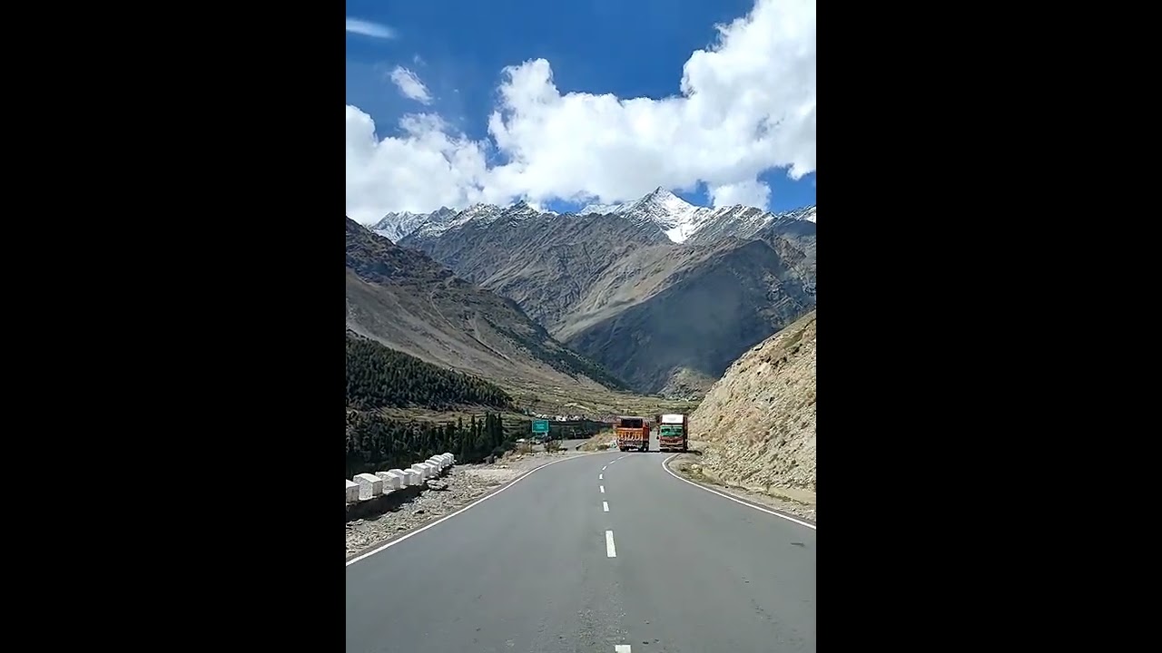 glimpses of lahaul valley on manali leh highway..