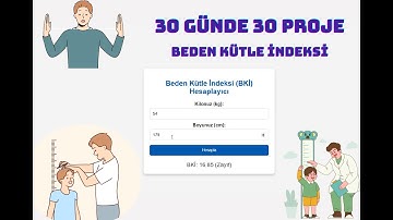 30 Günde 30 Proje: HTML/CSS/JavaScript ile BEDEN KİTLE İNDEKSİ HESAPLAYICI
