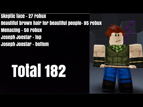 How To Look Like Joseph Joestar In Roblox Youtube - joseph joestar roblox