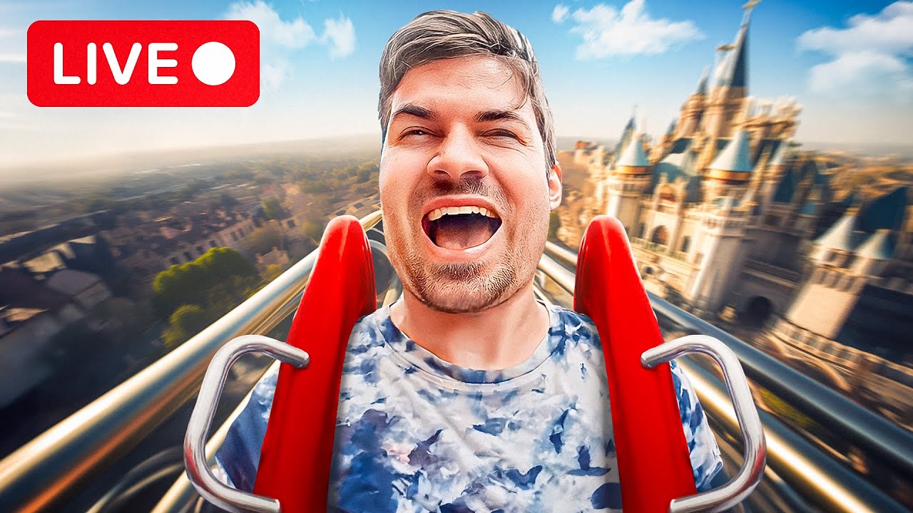 I streamed live from a roller coaster at Disneyland