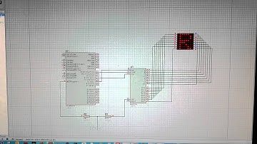 Proteus Max7219 PIC16F877A alphabet project