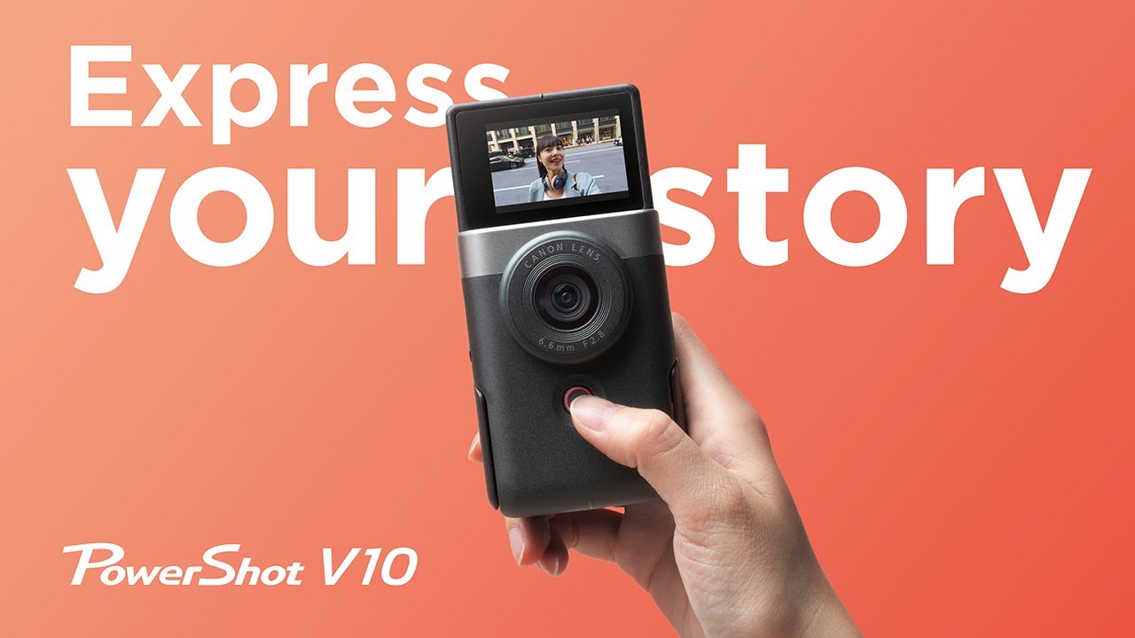 キヤノン「Vlogカメラ」投入 1インチ、超広角19mmレンズの縦型ボディ