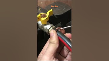 Quick Gas pipe leak Fix Idea #BrosTech #shorts #tools #tips #gas #pipe #fixed