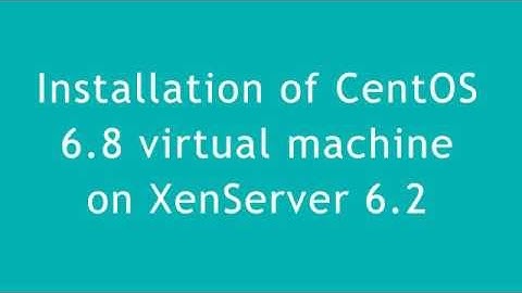 CentOS as VM on XenServer