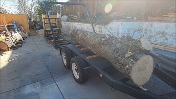 Urban logging:  Tips and tricks for loading logs onto your sawmill with a log arch trailer.