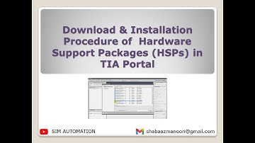 TIA Portal: Downloading & Installing Hardware Support Packages (HSPs) #tutorial by @simautomation