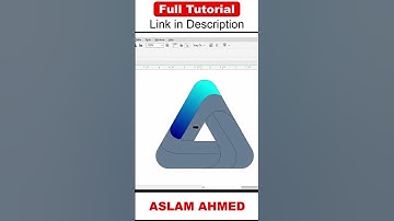 Triangle Logo Designing Tutorial in Corel draw | Aslam Ahmed #shorts