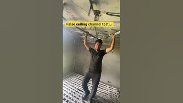 False ceiling channel test😳//#short#viralshorts#falseceiling#roominterior#theboys#trending