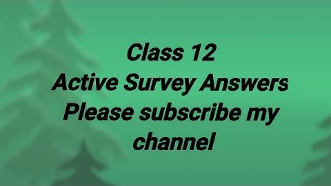 Class 12th Hindi Active Survey on Avsar app all answers in this video