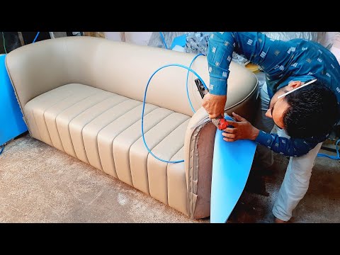 Wideo: Renowacja sofy „zrób to sam”: zmiana kształtu, wybór materiału, kolorów, projektowanie sof ze zdjęciem, instrukcje krok po kroku dotyczące pracy i porady ekspertów