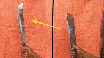 Eenvoudige manier om uw bijl te slijpen als een scheermes!