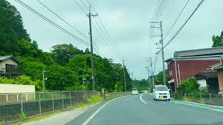 国道33号線高知県高岡郡日高村小村神社前駅付近〜スノーピークかわの駅おちまでドライブ1.7倍速