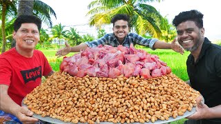 PEANUT CHICKEN | Tasty Peanut Chicken Gravy Recipe | Village Food image