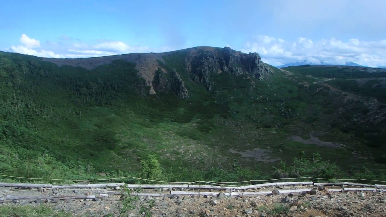 草津白根山登山口 Todding