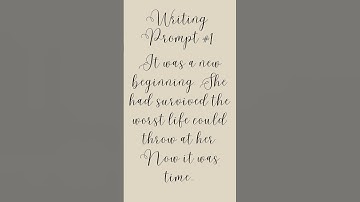 Writing Prompt #1 [30 Days of Writing Prompts]