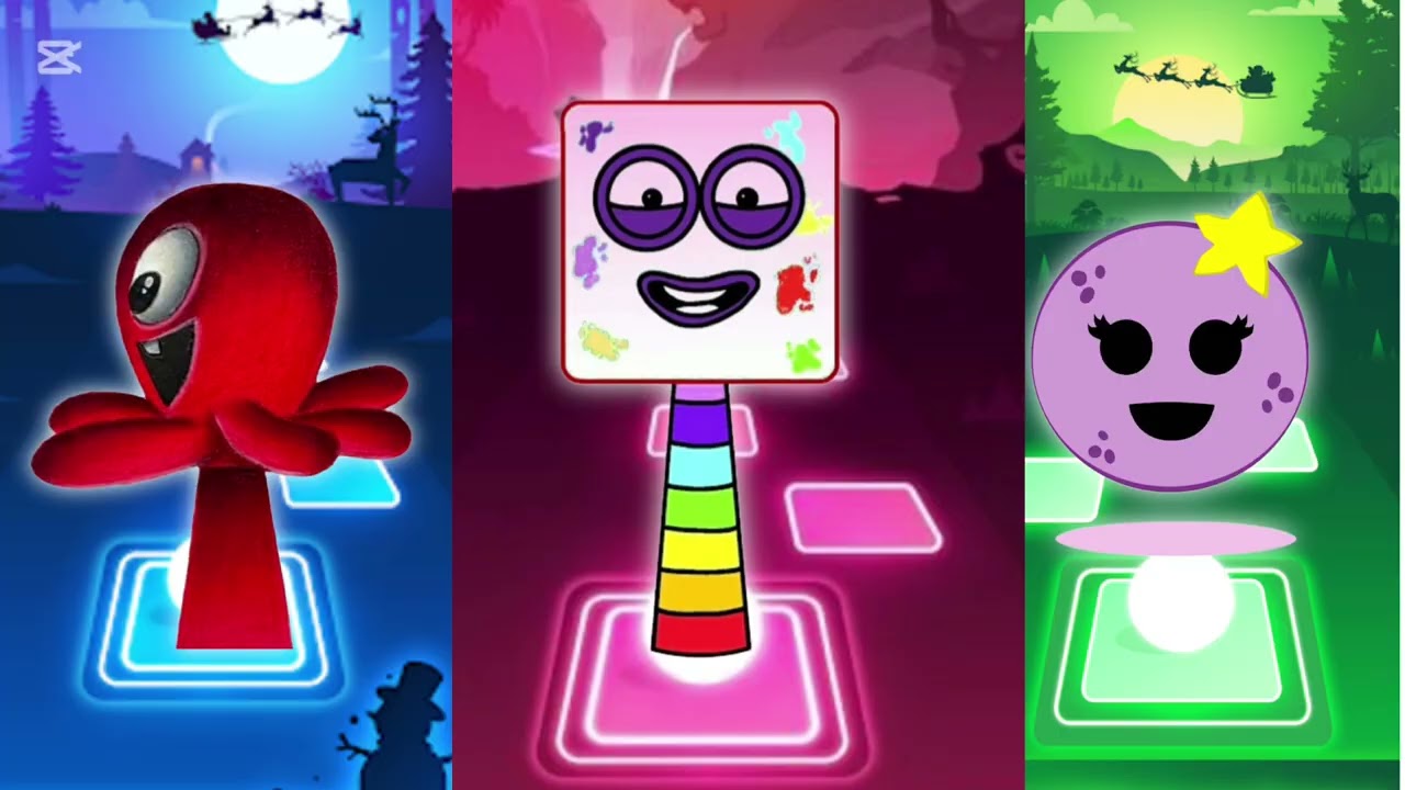 Sprunki OC Fred from Pocoyo vs Seventeen from Numberblocks vs The Moon x Coffin Dance