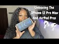 iPhone 12 Pro Max And AirPod Pros Unboxing + Accessories