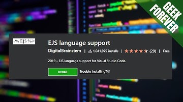 ⚙️EJS Language Support (VS Code Setup)