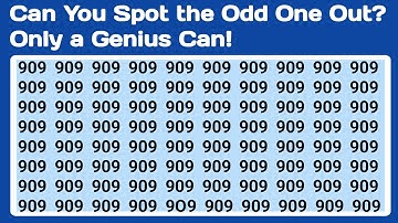 Can You Spot the Odd One Out? Only a Genius Can!