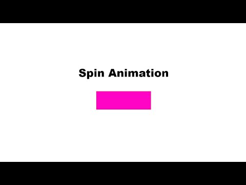 Spin Animation html And Css Only