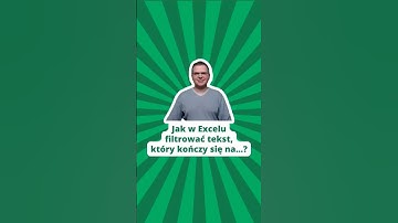 Jak w Excelu filtrować tekst, który kończy się na...? #microsoftexcel