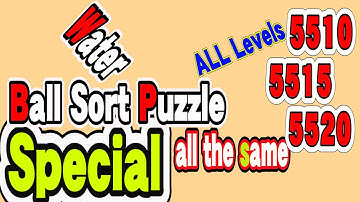 Ball Sort Puzzle Special Level after Level 5510 5515 5520 / Lock Ball and Key Ball