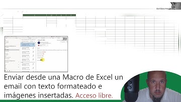 Enviar desde una Macro de Excel un Email en formato HTML con texto formateado e imágenes insertadas.