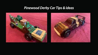 Cub Scout Pinewood Derby car ideas and tips