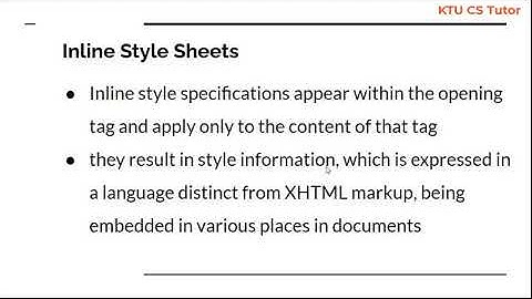 KTU CS368 Web Technologies|S6 CS|Module 3 Part 1|Cascading Style Sheets|Levels of CSS
