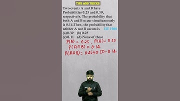 Previous Year JEE Problem in One Minute🔥| Probability Question #jee #jeemath #umeedjee #probability