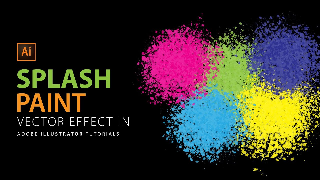 How to Create a Stunning Splash Paint Vector in Adobe Illustrator Tutorial | Tutorial for Beginners