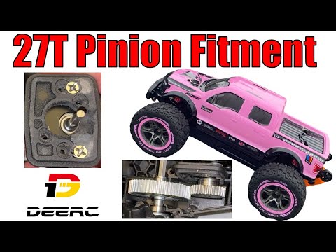 DeeRC 9207E , 9201 9200, BEZGAR HB101 - 27t Pinion Install, Motor Mount ...