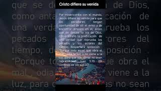 Jesús difiere su venida por ti, por la misericordia de Dios #amor #palabradios #consejos #frases