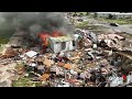 Texas tornado: Drone video shows trail of destruction in Perryton