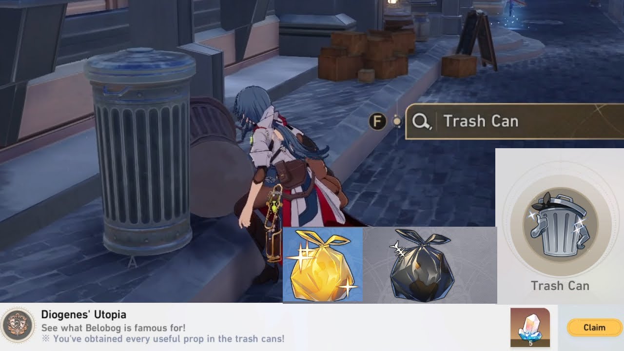 Honkai Star Rail All Trash Can Achievement Diogenes' Utopia YouTube
