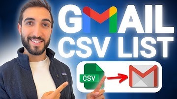 How to Create a CSV Email List to Use With Gmail